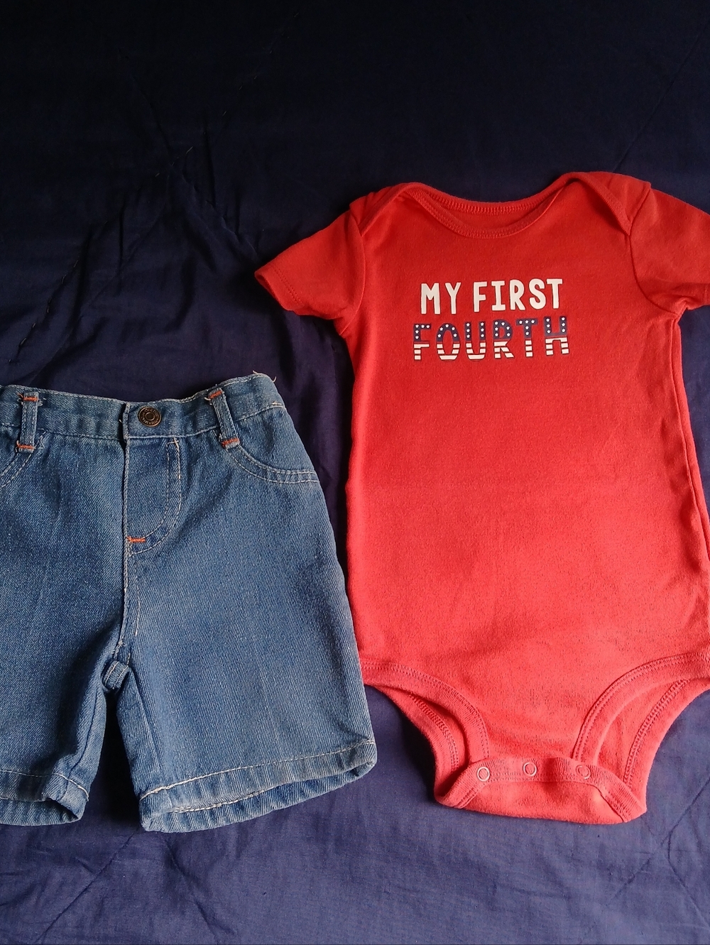 Carter's Red 'Child of Mine' Baby Bodysuit